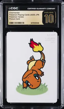 2025 POKEMON PLAYING CARDS CHARMANDER CGC 10 PRISTINE - Image 1