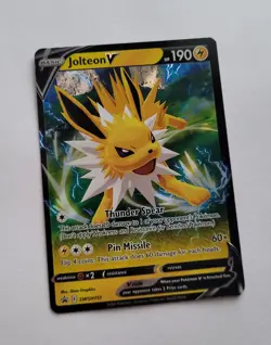 Pokemon Jolteon V SWSH151 Black Star Promo Card Sword Shield Holo Full Art 2021 - Image 1