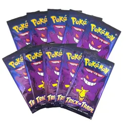 10 Pack Pokemon TCG Trick or Trade Booster Packs 2022 Halloween Card Lot Bundle - Image 1