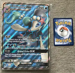 Primarina GX SM39 JUMBO Full Art Black Star Promo Pokemon Card - Image 1
