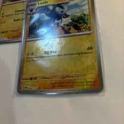 Pokemon Card Lot Luxio 067/167 Shinx 066 Reverse Holo Twilight Masquerade Mint - Image 3
