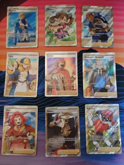 Pokemon TCG Singles: 9 cards: Full Art Trainer - Image 1