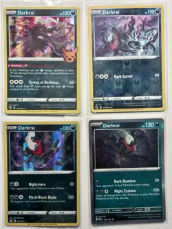 Darkrai Pokemon Card Lot - X4 Unique Darkrai Holos - A172 - Image 1