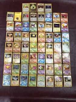 Pokemon Card Lot 60 Vintage 1996-2000 Nintendo Some Rare Worn Used Set Mix Lot - Image 1
