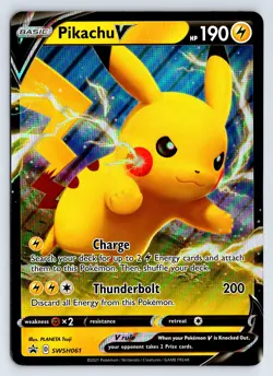 Pikachu V JUMBO OVERSIZED SWSH: Sword & Shield Promo Cards SWSH061 NM/NP - Image 1