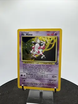 Mr. Mime 6/64 Holo Card Jungle Set 1999 Pokemon WOTC - Image 1