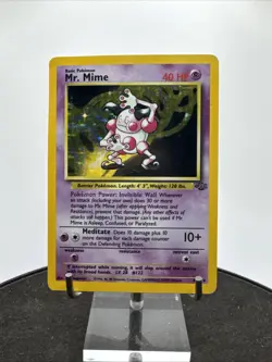 Mr. Mime 6/64 Holo Card Jungle Set 1999 Pokemon WOTC - Image 3