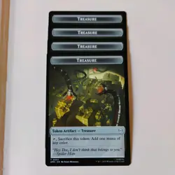 (4) Treasure (0007) / Human Citizen (0004) Token *PLAYSET* Marvel: Spider-Man NM - Image 1