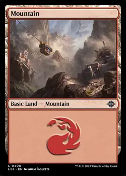4x Lost Caverns of Ixalan Mountain Land, MTG Lands, Magic Mountain, 4 Pack, 400 - Image 1