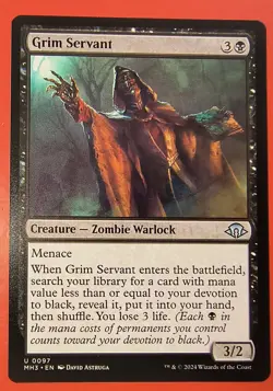 MTG: MAGIC - *GRIM SERVANT* #0097/MH3/ NM UNCOMMON REGULAR FINISH - Image 1