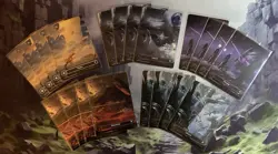 MTG / SET (X4) of every GALAXY FOIL Basic Land from Edge of Eternities / NM - Image 1