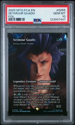 2025 MTG FINAL FANTASY: THROUGH THE AGES FOIL #0055 SEYMOUR GUADO PSA 10 - Image 1