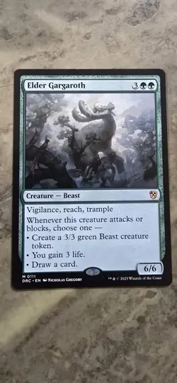Elder Gargaroth Commander: Aetherdrift Regular Creature Beast Mythic MTG - Image 1