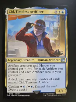 Cid, Timeless Artificer 0419 NM Final Fantasy MTG FREE SHIPPING - Image 1