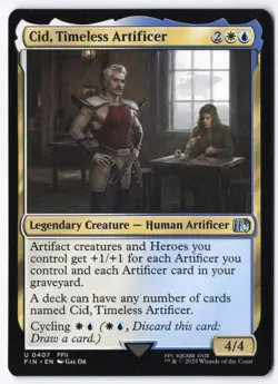 Cid, Timeless Artificer (0407) U FINAL FANTASY 407 NM - Image 1