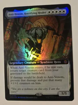 MTG - Anti-Venom, Horrifying Healer - Extended Art - Foil - Marvel's Spider-Man - Image 1