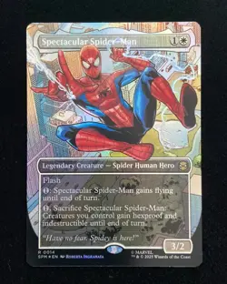 2025 Magic The Gathering MTG Marvel Foil #R Spectacular Spider-Man KM035 - Image 1