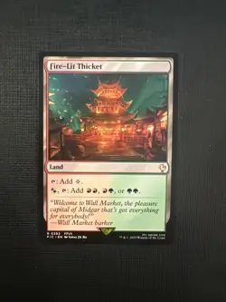 Fire-Lit Thicket - MTG - Commander: Final Fantasy - Excellent NM - Image 1