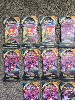 Darkness Ablaze Bundle Pokemon Sealed Sleeves Booster Packs x17, Variety Of Arts - Image 2