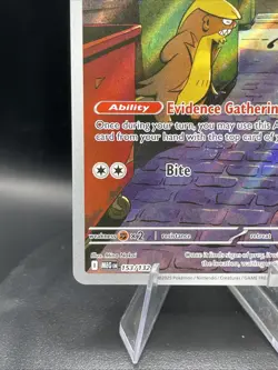 Pokemon Mega Evolution Gumshoos 153/132 Illustration Rare IR NM Full Art - Image 5