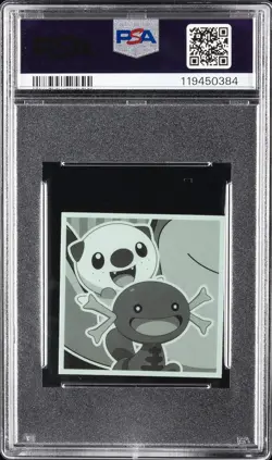 2023 LOTTE POKEMON JAPANESE HORIZONS WAFER STICKERS SERIES 2 #05 PIKACHU PSA 9 - Image 2
