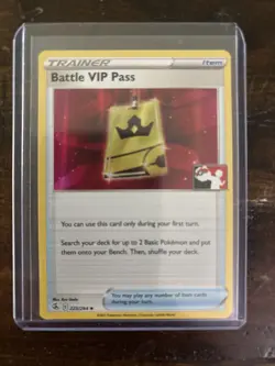Pokemon Prize Pack Series 2 Battle VIP Pass 225/264 Line Holo MINT - Image 1
