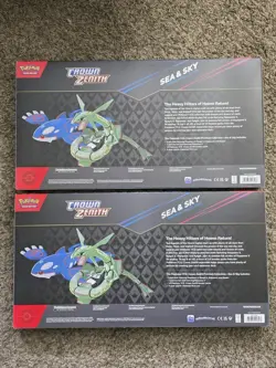 2x Pokemon TCG Crown Zenith Sea and Sky Box Premium Collection Factory Sealed - Image 3