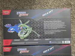 2x Pokemon TCG Crown Zenith Sea and Sky Box Premium Collection Factory Sealed - Image 4