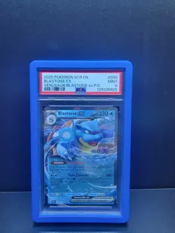 Pokemon TCG Stellar Crown Stamped Venusaur PSA 10 and Blastoise PSA 9 Promo Set - Image 4