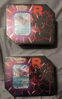 Pokemon TCG Lot of (2) Destined Rivals Team Rocket, Nidoking Tin - Image 1