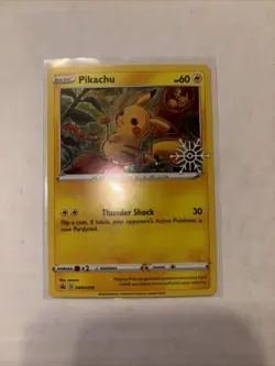Pokemon Sword & Shield Black Star Promo Pikachu SWSH153 [Holiday Calendar] - Image 1