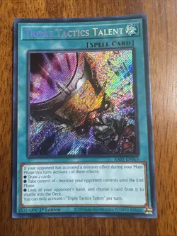 YuGiOh Triple Tactics Talent Secret Rare RA01-EN063 - 25th Rarity 1st Edition - Image 1