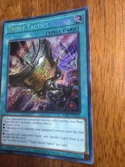 YuGiOh Triple Tactics Talent Secret Rare RA01-EN063 - 25th Rarity 1st Edition - Image 2