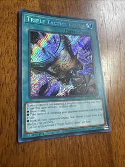 YuGiOh Triple Tactics Talent Secret Rare RA01-EN063 - 25th Rarity 1st Edition - Image 3