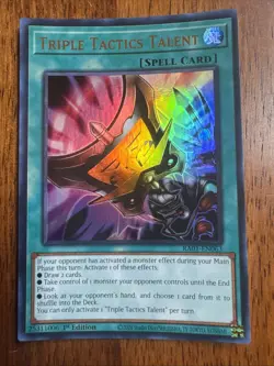 Triple Tactics Talents - RA01-EN063 - Ultra Rare - 1st Edition - Yugioh - Image 1