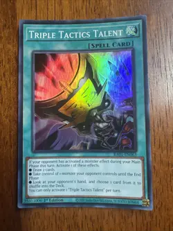 Triple Tactics Talent - RA01-EN063 - Super Rare - 1st Edition - Yugioh - Image 1