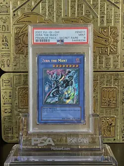 Yugioh! Zera The Mant Premium Pack Secret Rare PP01-EN011 - PSA 9 - Image 1