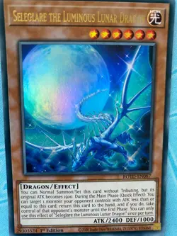 Yugioh Seleglare The Luminous Lunar Dragon ROTD-EN087 Ultra Rare NM x3 Play Set - Image 1