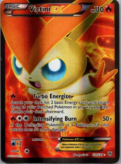 Victini EX (131 Full Art) 131/135 Plasma Storm Ultra Rare Holo Pokemon Card MP - Image 1