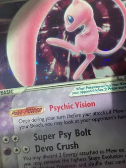 PSA 6 EX-MT 2006 POKEMON EX HOLON PHANTOMS SET MEW EX HOLO CARD 100/110 🌀SWIRL - Image 5