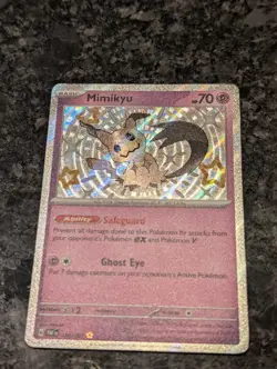Mimikyu 160/091 Pokemon TCG Paldean Fates Shiny Rare Holo Card NM Condition - Image 2