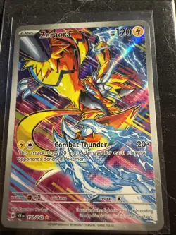 Pokemon TCG Zeraora 151/142 Stellar Crown Holo Card Illustration Rare Full Art - Image 1