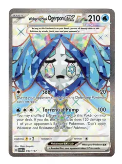 Wellspring Mask Ogerpon ex Ultra Rare 194/167 Twilight Masquerade Pokemon Card - Image 1