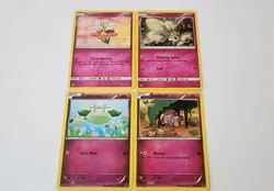 Discontinued Pink Fairy Pokemon Card Snubull Cottonee Morelull Flabebe 4-Set - Image 1
