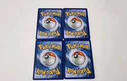 Discontinued Pink Fairy Pokemon Card Snubull Cottonee Morelull Flabebe 4-Set - Image 2