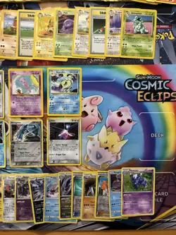 Vintage Pokemon Card Lot Holo Etc MP-Damaged Mew Blastoise Vaporeon Fire 550+ - Image 2
