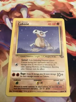 Pokemon Card Tragosso Jungle Set Common 50/64 German CUBONE - Image 1