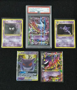 Pokemon Card Lot Of 5 Cards Including PSA 7 M GENGAR EX 2014 Pokemon Card! 🔥 - Image 1