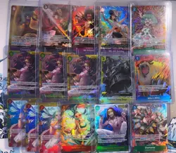 One Piece TCG English Kingdoms of Intrigue 16 Card Lot - Near Mint - Image 1