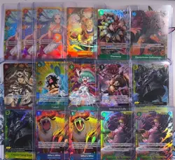 One Piece TCG English Kingdoms of Intrigue 16 Card Lot - Near Mint - Lot #2 - Image 1